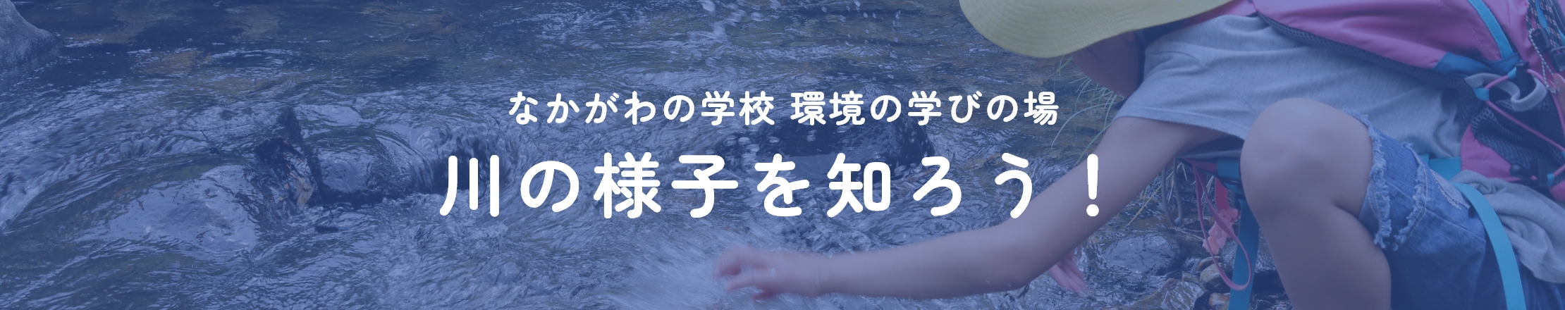 なかがわの学校 環境の学びの場 川の様子を知ろう！